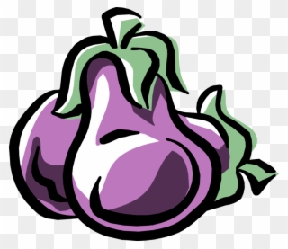 Vector Illustration Of Eggplant Aubergine Nightshade Clipart