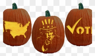 Raven Clipart Pumpkin Carving Templates - Political Pumpkin Carving Patterns - Png Download