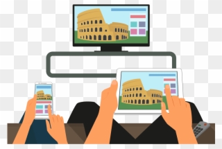 Demand For Television Content Is What Drives Consumption - Stream Phone To Tv Clipart
