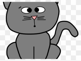 Gray Clipart Cat - Oculos Green Cat Clipart - Png Download