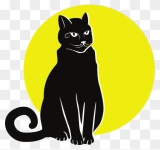Medium Image - Black Cat Clipart - Png Download