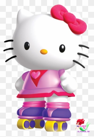 Hello Kitty 3d - Hello Kitty Roller Rescue Clipart