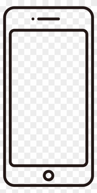 1500 X 1500 7 - Smartphone Icon White Png Clipart