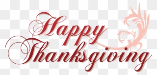 Free Png Download Happy Thanksgiving Transparent Background - Calligraphy Clipart