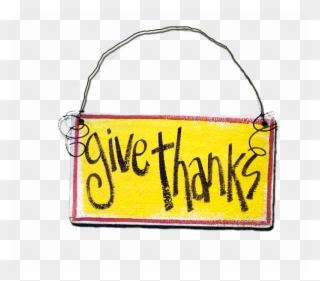 Give Thanks - Sign Clipart