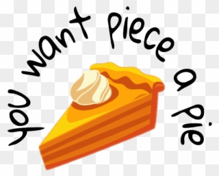 Pie Sticker - Pumpkin Pie Clipart