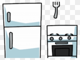 Refrigerator Clipart Messy Kitchen Table - Kitchen Png Transparent Png