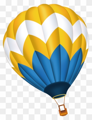 Hot Air Balloon Cartoon - Air Balloon Vector Png Clipart