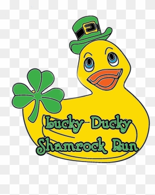 Lucky Ducky Shamrock Race - Duck Clipart