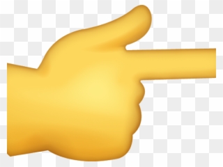 Hand Emoji Clipart Pointed Finger - Hand Pointing Emoji Png Transparent Png