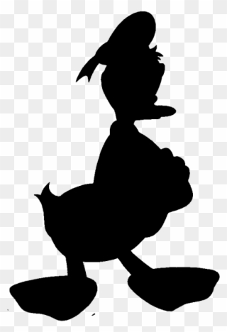 Donald Duck Silhouette - Illustration Clipart