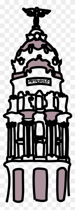 Madrid,metropolis Vector Graphics - Edificio Metropolis Vector Clipart