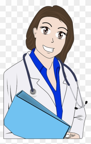Gambar Orang Profesi Dokter Wanita Kartun Clipart