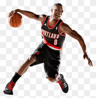 Damian Lillard Fast Dribbling - Damian Lillard Png Clipart