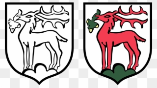 Coat Of Arms,deer Background,symbol, - Herb Jeleniej Góry Kolorowanka Clipart
