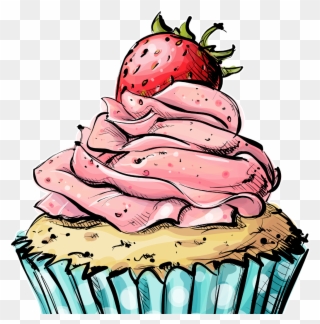 Cupcake Birthday Cake Bakery Muffin - Background Cupcake Poster Clipart