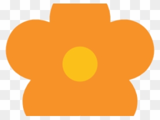 Yellow Flower Clipart Shape - Clip Art Color Orange - Png Download