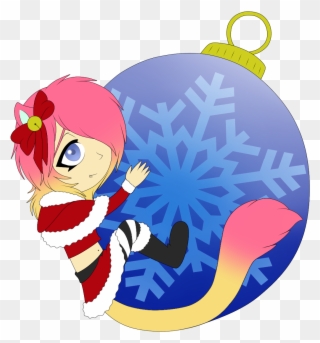 Tobi Fox Just A Cute Lil Christmas Ornament Chibi I - Cartoon Clipart