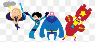 Png Transparent X One Piece Demo By Silverfox On - One Piece Marvel Clipart