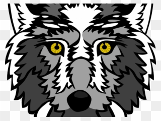 Husky Clipart Wolf Pup - Anime Drawing Wolf Face - Png Download