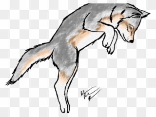 White Wolf Clipart Scary Wolf - Scared Dog Drawing - Png Download