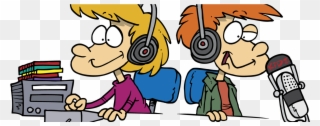 Youth Will Submit A Radio Program Idea That Is In Line - Radio Jockey Cartoon Clipart