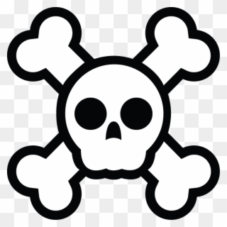 Pirate Skull - Cute Skull And Crossbones Clipart