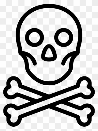 Toxic Clipart Skull Bone - Skull Bullet Point - Png Download
