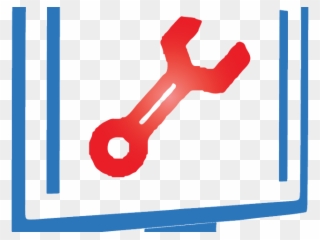 Software Clipart Broken Computer - Computer Repair Service Logo Idea - Png Download