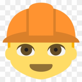 Emoji Construction Worker - Police Emoticon Clipart