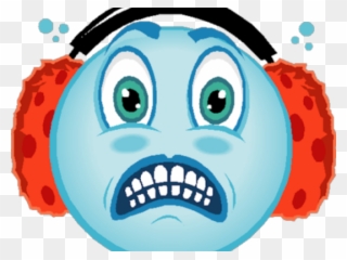 Feeling Clipart Face Action - Cold Face Cartoon - Png Download