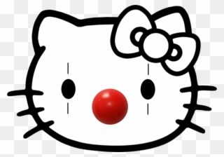 Clown Sticker - Hello Kitty Coloring Pages Clipart