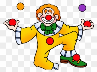 Clown Clipart - Animated Joker Juggling - Png Download