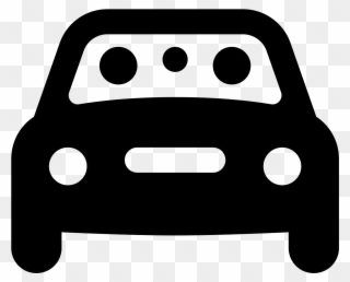 This Is An Image Of A Car Facing Towards The Viewer - Ícon Carro Png Clipart
