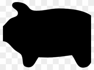 Pig Clipart Silhouette - Snout - Png Download