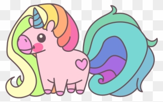 Cute Rainbow Unicorn - Cute Unicorn That Are Black And White Clipart