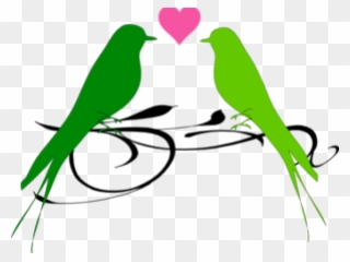 Love Birds Clipart Parrot - Png Love Birds Wedding Clip Art Transparent Png