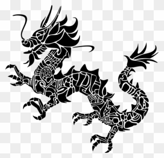 Medium Image - Asian Dragon Png Logo Clipart