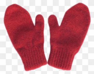 Pair Of Red Mittens - Red Kids Mittens Clipart
