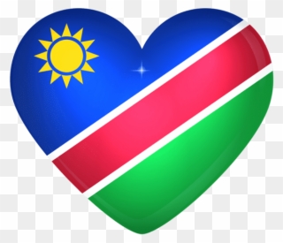 Free Png Download Namibia Large Heart Flag Clipart - Sun Yat-sen Mausoleum Transparent Png