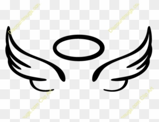 Halo Clipart Svg - Simple Angel Wings Svg - Png Download