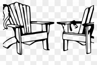 Free Beach Chair Cliparts, Download Free Clip Art, - Beach Chair Clipart Black And White - Png Download