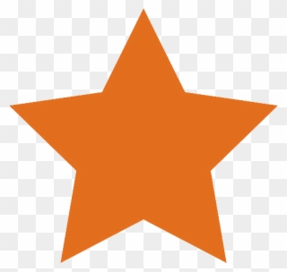 Orange-star - Svg Icon Star Clipart