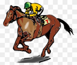 Horse Racing Clipart Border - Kentucky Derby Horses Clip Art - Png Download