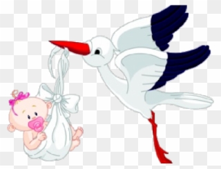 Stork Clipart Baby Transparent Background - Bird Carrying Baby Png