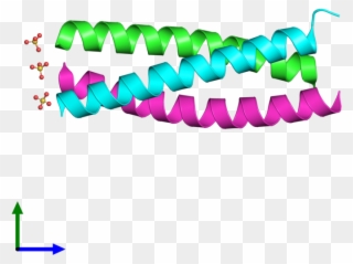 Pdb 4dme Coloured By Chain And Viewed From The Front Clipart