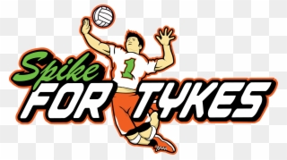 Spike For Tykes Rh Spikefortykes Org Volleyball Spike - Logo In Volleyball 2018 Clipart
