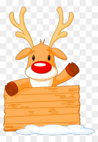 Ftestickers Christmas Reindeer Rudolph Cute - Cute Rudolph The Red Nosed Clipart