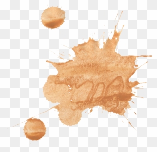 Splatter Png Transparent Onlygfx Com Resolution - Brown Watercolor Splash Png Clipart