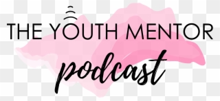 The Youth Mentor Podcast Logo Watercolour Pink - Calligraphy Clipart